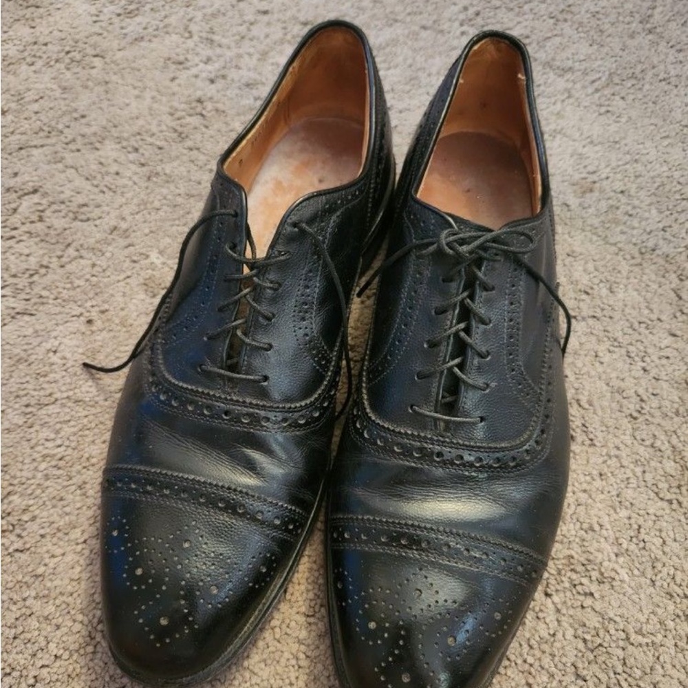 Allen Edmonds Black Brogue Oxford Shoes